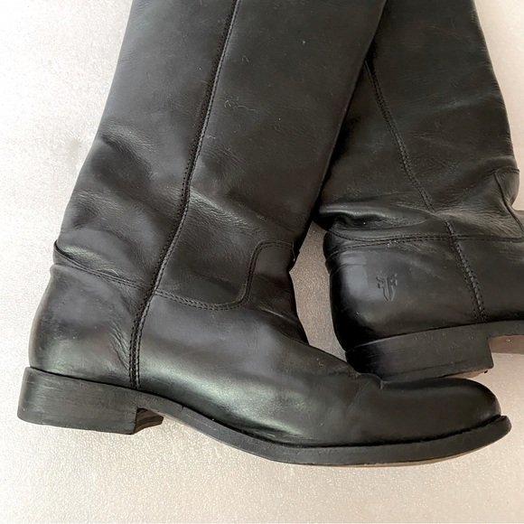Frye Black Melissa Button Boots - Picture 4 of 8